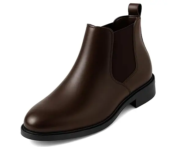 Leather Shoes Versatile Chelsea Boots