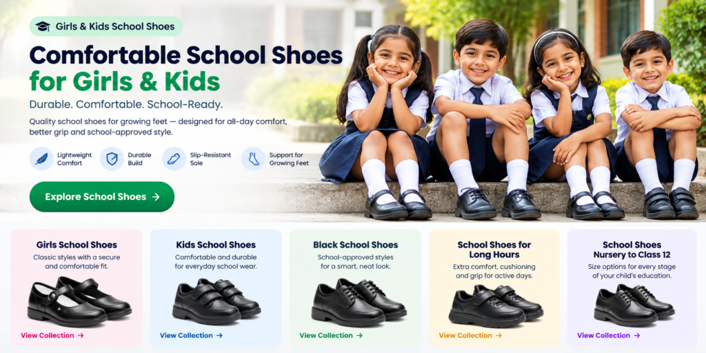 Girls & Kids School Shoes Collection